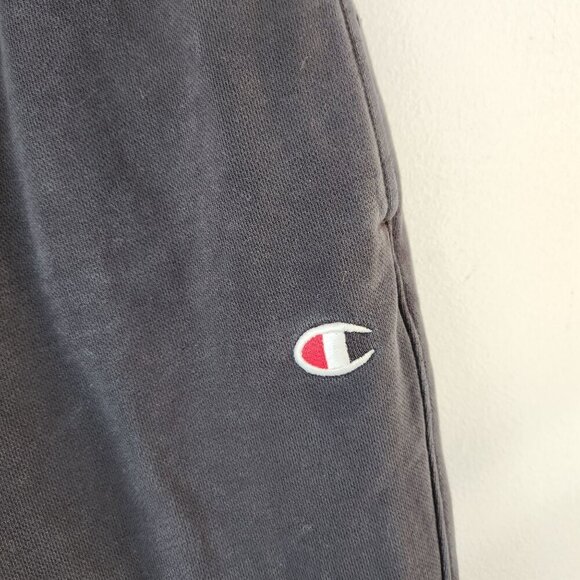 Champion Reverse Weave Black Grey Sweatpants Athletic Pants Men's L - Picture 4 of 8